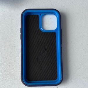 Iphone 12 Blue and Black Phone Otter Case
